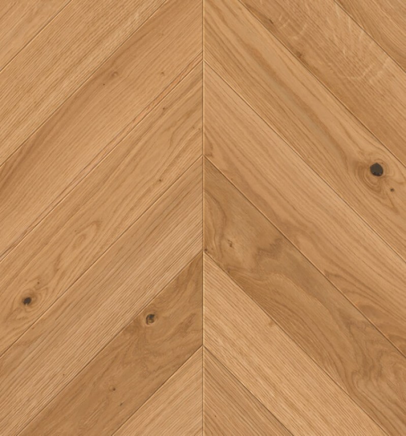 Паркетная доска Living Tree - Дуб Золотистый, Натур (13,5х110х515мм) Французская елка